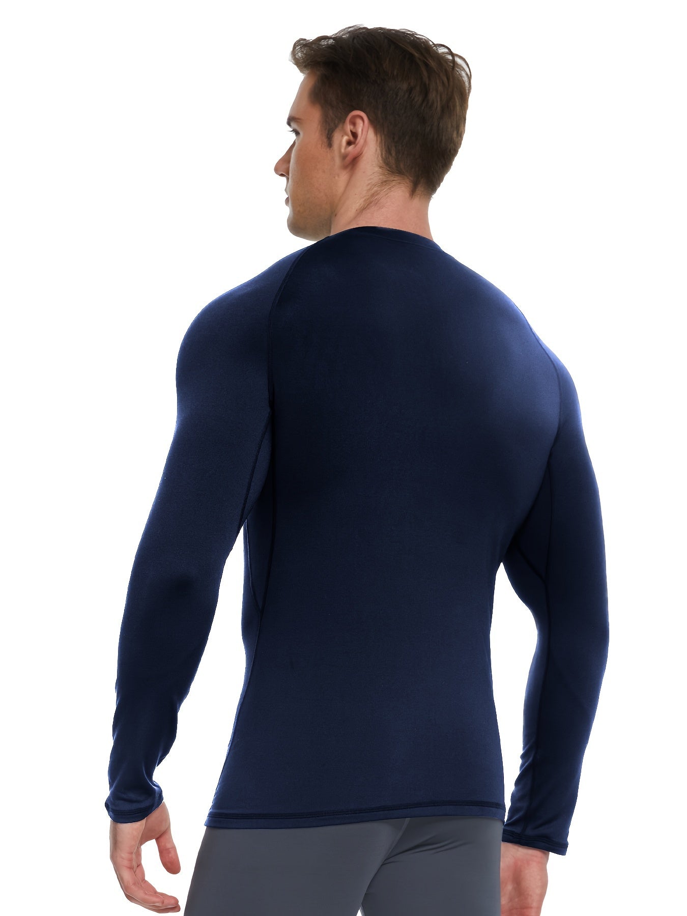 5-Pack Men's Compression Shirts – Long Sleeve Athletic Baselayer