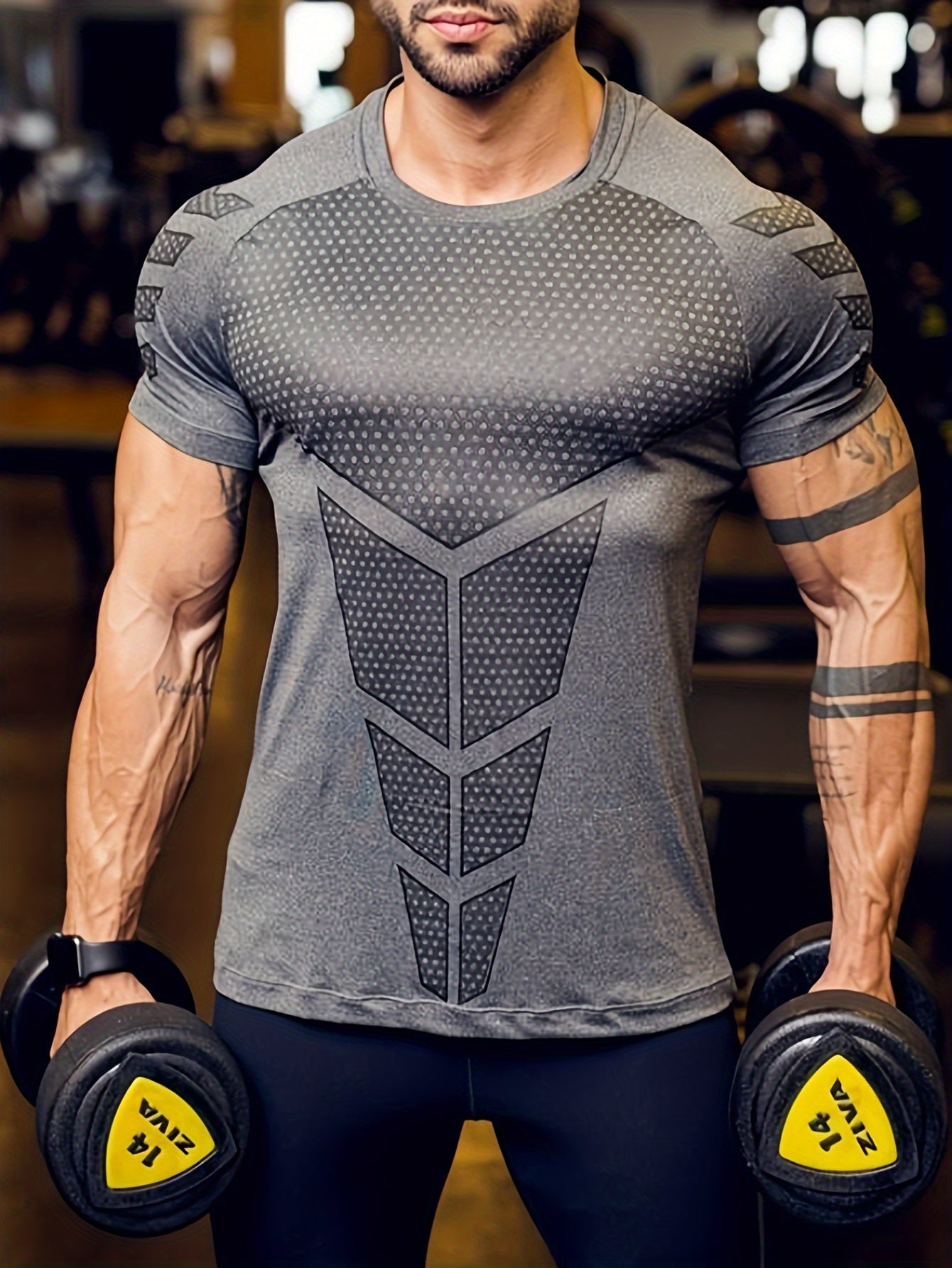 Quick-Dry Stretch Compression T-Shirt – Men's Training & Bodybuilding