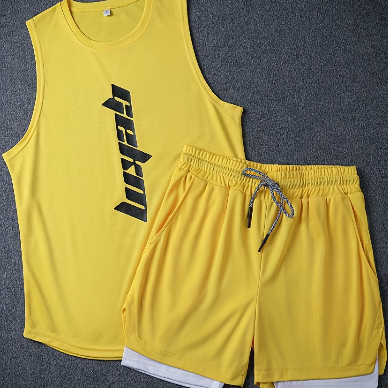 (Copy) 2-Piece Basketball Outfit – Men's Graphic Tank & Drawstring Shorts