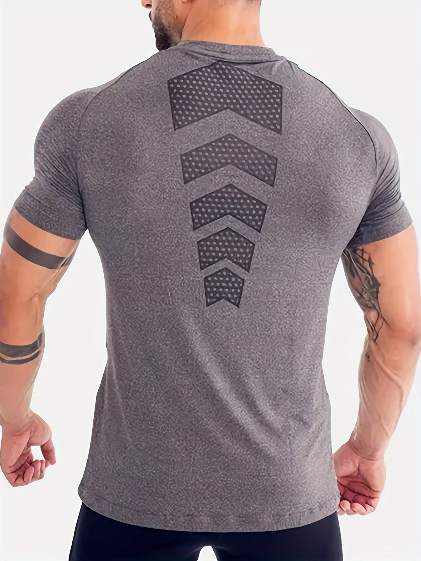 Quick-Dry Stretch Compression T-Shirt – Men's Training & Bodybuilding